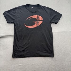 GASP Shirt Mens XL Black Red Logo Graphic Tee Tagless Gym Fitness Workout